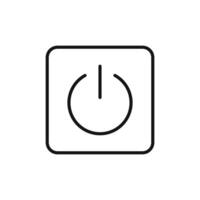 On Off Power Icon Ideal for Electronics and Devices vector