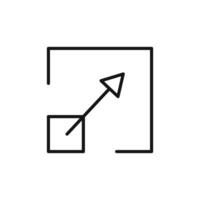 Resize Icon Set Adjustment and Scaling Illustrations for Design and Technology vector