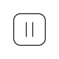 Media Pause Icon Perfect for and Audio Control vector