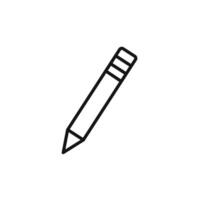 Writing Pencil Icon Ideal for Notes and Sketching vector