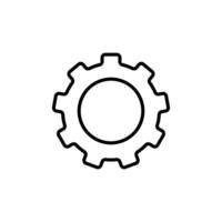 Gear Settings Icon Perfect for System Configuration and Preferences vector