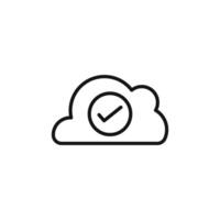 Saved to Drive Icon Collection Cloud Storage Illustrations for Data and Technology vector