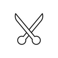 Craft Scissors Icon Perfect for DIY Projects vector