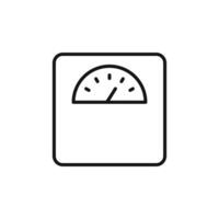 Precision Measurement Scale Icon for Tools vector