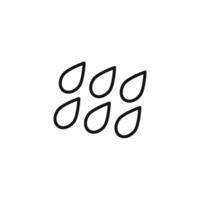 Raindrop Icon Ideal for Rain Forecasting vector