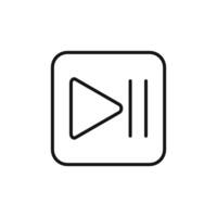 Play Pause Button Icon Ideal for Media Controls vector