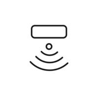 Smart Sensor Icon for Home Automation and IoT Devices vector