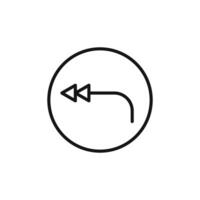 Reply All Icon Collection Email Function Illustrations for Communication and Office Work vector
