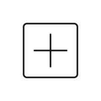 Plus Add Icon Ideal for Adding New Features and Items vector