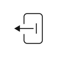 Logout Sign Out Icon Ideal for Exiting Applications and Accounts vector