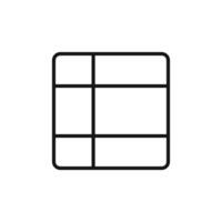 Table Layout Icon Series Organizational Chart Illustrations for Data Presentation vector
