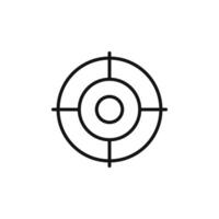 Target Icon for Market Research and Strategic Planning vector