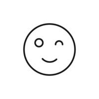 Smile Wink Icon Collection Emoticon Illustrations for Messaging and Social Interaction vector