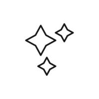 Sparkles icon set vector