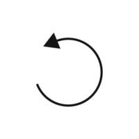 Undo Arrow Icon Ideal for Reversing Actions and Corrections vector
