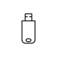USB Pendrive Icon Collection Portable Storage Illustrations for Data and Technology vector