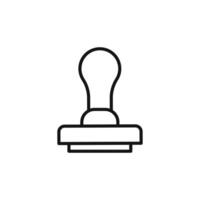 Stamp Icon Collection Postal Mark Illustrations for Mail and Documentation vector