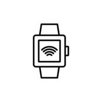 Smartwatch Device Icon Ideal for Wearable Tech and Gadgets vector