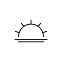 Sunrise Icon Collection Dawn Illustrations for Nature and Scenic Projects vector