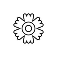 dianthus icon logo sign outline vector