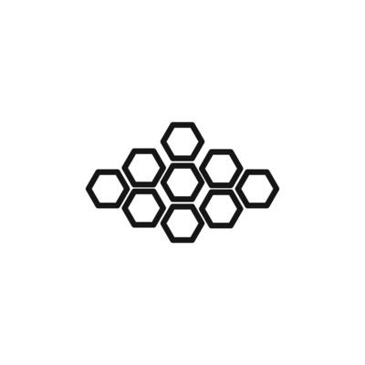 Honeycomb icon logo sign outline