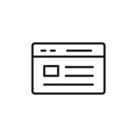 web Ui interface icon logo sign outline vector