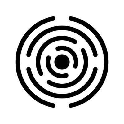 Black Hole Icon Symbol Design Illustration