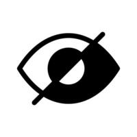 Eye Disable Icon Symbol Design Illustration vector