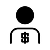 Trader Icon Symbol Design Illustration vector