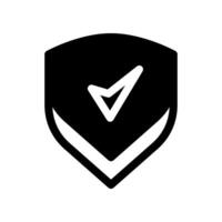 Shield Check Icon Symbol Design Illustration vector