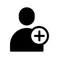 User Add Icon Symbol Design Illustration vector
