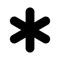 Snowflake Icon Symbol Design Illustration vector
