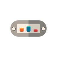 Portable Games flat icon. Color simple element from wearable devices collection. Creative Portable Games icon for web design, templates, infographics and more vector