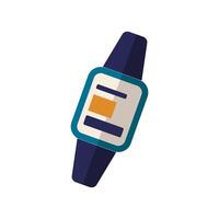 Smart Watch flat icon. Color simple element from wearable devices collection. Creative Smart Watch icon for web design, templates, infographics and more vector