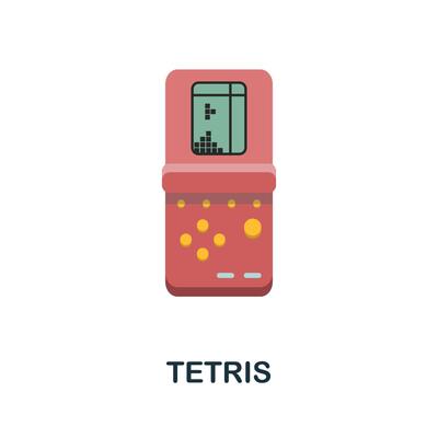 Tetris icon. Flat sign element from table games collection. Creative Tetris icon for web design, templates, infographics and more