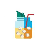 Lemonade flat icon. Color simple element from summer tourism collection. Creative Lemonade icon for web design, templates, infographics and more vector
