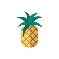 Pineapple flat icon. Color simple element from summer tourism collection. Creative Pineapple icon for web design, templates, infographics and more vector