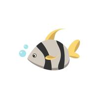 Sea Fish flat icon. Color simple element from summer tourism collection. Creative Sea Fish icon for web design, templates, infographics and more vector