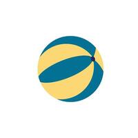 Ball flat icon. Color simple element from summer tourism collection. Creative Ball icon for web design, templates, infographics and more vector