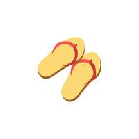 Flip Flops flat icon. Color simple element from summer tourism collection. Creative Flip Flops icon for web design, templates, infographics and more vector