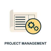 Project Management icon. Simple element from project management collection. Creative Project Management icon for web design, templates, infographics and more vector