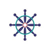 Steering Wheel icon. Simple element from port collection. Creative Steering Wheel icon for web design, templates, infographics and more vector