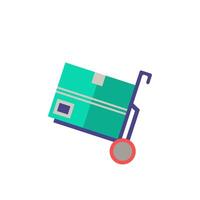 Load Trolley icon. Simple element from port collection. Creative Load Trolley icon for web design, templates, infographics and more vector