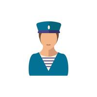 Sailor icon. Simple element from port collection. Creative Sailor icon for web design, templates, infographics and more vector