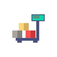 Cargo Scales icon. Simple element from port collection. Creative Cargo Scales icon for web design, templates, infographics and more vector