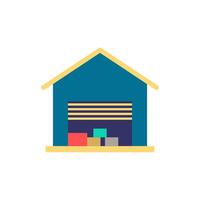 Port Warehouse icon. Simple element from port collection. Creative Port Warehouse icon for web design, templates, infographics and more vector