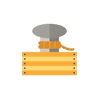 Mooring icon. Simple element from port collection. Creative Mooring icon for web design, templates, infographics and more vector