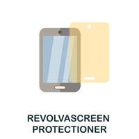 Screen Protection flat icon. Color simple element from phone accessories collection. Creative Screen Protection icon for web design, templates, infographics and more vector