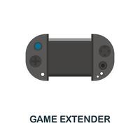 Game Extender flat icon. Color simple element from phone accessories collection. Creative Game Extender icon for web design, templates, infographics and more vector