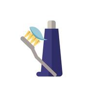 Toothpaste And Brush icon. Simple element from pharmacy collection. Creative Toothpaste And Brush icon for web design, templates, infographics and more vector